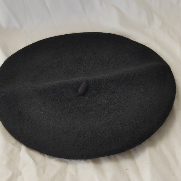 French style black Beret hat (003) - Picture 3 of 3